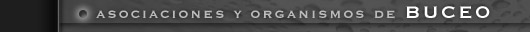 Asociaciones y organismos de titulaciones de actividades subacuaticas